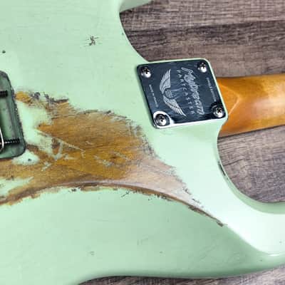 MyDream Stratocaster Custom Built -Surf Green over Sunburst Dreamsongs image 10