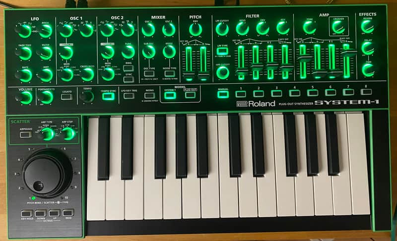 Roland SYSTEM-1 25-Key Plug-Out Synthesizer 2014 - Present - Black image 1