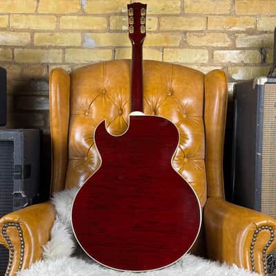 1996 Gibson L4CES Vintage Wine Red Florentine Cutaway Hollowbody Electric Guitar W/ Original Hardshell Case! image 2