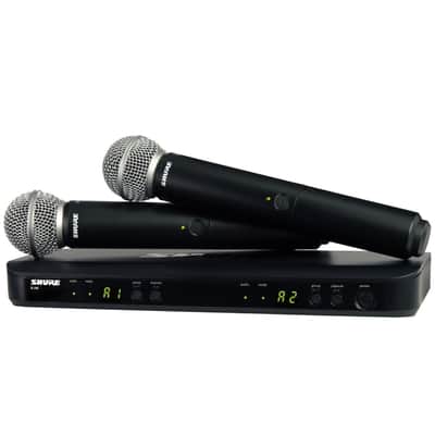 Shure BLX288/SM58 Dual Wireless Microphone System w SM58 Mics J11 Freq Band image 2