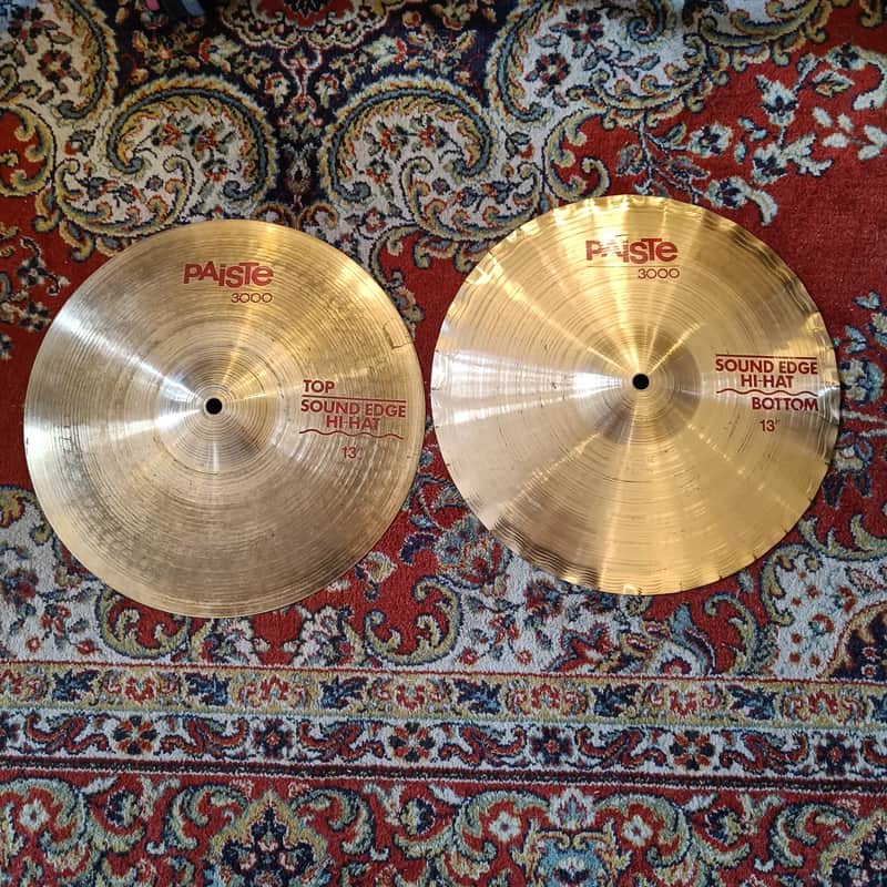 Paiste 3000 Hi Hat 13" Sound Edge Vintage 1987 image 1