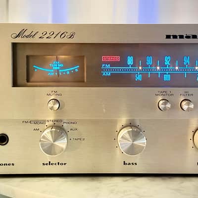 πΆβ¨ Marantz 2216B Vintage Stereo Receiver β Serviced/Cleaned, LED Dial, Ultrasonic-Cleaned Knobs, Tested Working image 6