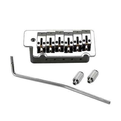 Stratocaster Style Electric Guitar Tremolo  Bridge, Chrome image 1