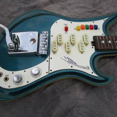 Teisco Spectrum 5 Japan Original 1967 Lake Placid Blue Van Halen image 12