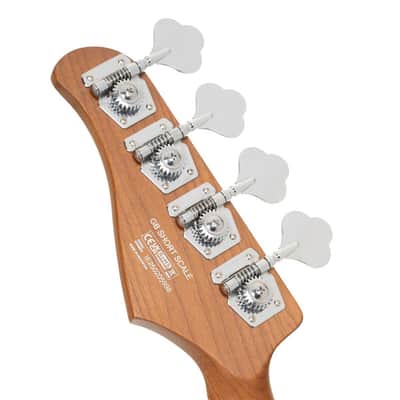 Cort GBSHORTSCALEFGRB Poplar Body Roasted Maple C Shape Neck Short Scale 4-String Electric Bass Guitar w/Gig Bag image 9