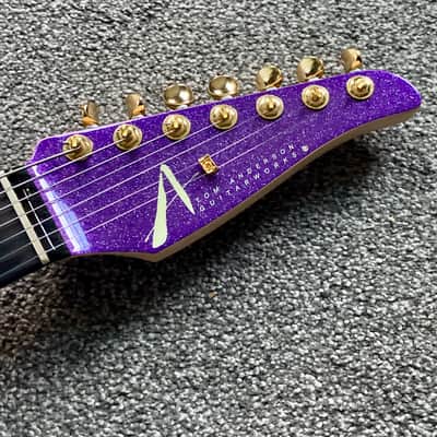 Tom Anderson Guitarworks Drop Top 7 String 2001 - Purple Sparkle 1 of 17 Built! image 2