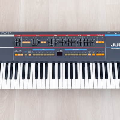 1985 Roland Juno-106 Vintage Analog Synthesizer, Serviced 120v w/ Carry Case image 3