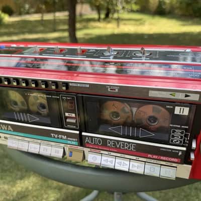 AIWA CS-W88 Rare Vintage Boombox Fully Working Double Cassette Japan Warranty image 15