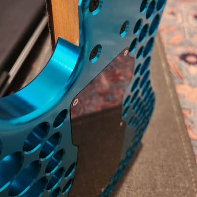 Abel Axe Stratocaster Aluminum CNC Body 1994-1996 - Anodized Blue Aluminum image 9