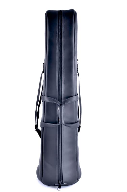 Trombone Gig Bag - Medium Tenor 7-8" Bell w/F - Leather - Glenn Cronkhite image 1