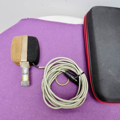 AKG D12 Cardioid Dynamic Microphone - 1960s - Gold/ Black image 2