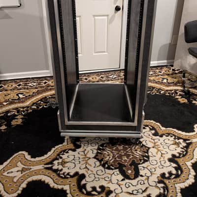 Calzone Co Case ATA 300 Shock Mount Rack Case, 20U x 24"D, EIA Rails, 2.2lb Foam, 400lb Shock Casters image 3