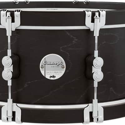 PDP by DW Concept Classic 14" Snare Drum - Ebony w/ Ebony Wood Hoops image 1