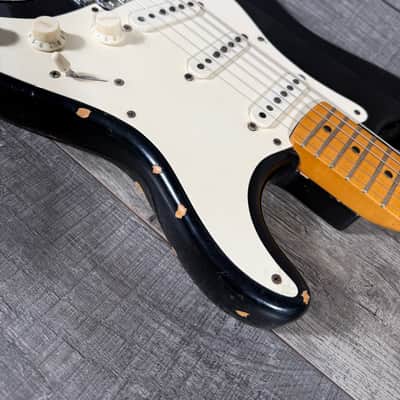 Fender V000 Serial Number American Vintage 1957 RI Stratocaster 1982 - Black image 6