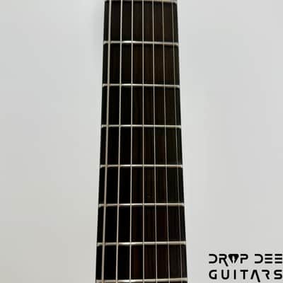 ESP LTD EXL-7 Baritone Black Metal 7-String Electric Guitar - Black Red Burst Satin image 9