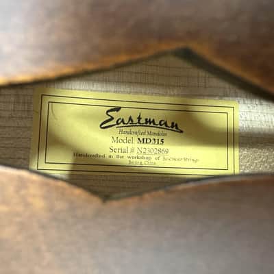 Eastman MD315 F-Style Mandolin w/ Padded Gig Bag & Free Pro Setup image 10