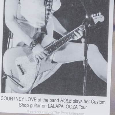 Courtney Love Owned/ Played Fender Custom Shop/ Master-Built Prototype Venus,  90's Lollapalooza image 6
