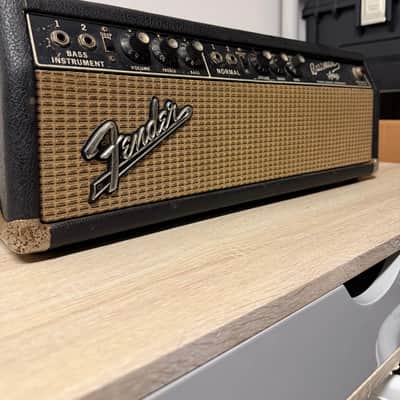 Fender Bassman 2-Channel 50-Watt Guitar Amp Head 1964 - 1967 - Black Panel image 2