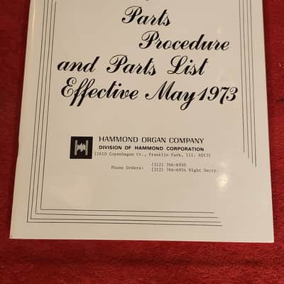 Lot of Vintage 1970s Hammond/Leslie Service Manuals and Price Lists image 5