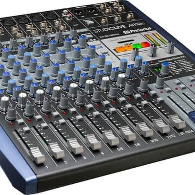 PreSonus StudioLive AR12c 14-Input Mixer / Digital Recorder / Audio Interface - Gray / Blue image 2