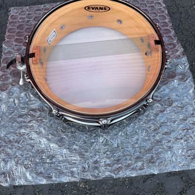 Spaun 5x14 Custom Maple Snare Drum – Silver Sparkle, Black Nickel Hardware, USA Made image 9