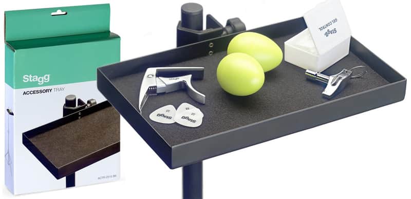 Stagg ACTR-2515 BK Percussion Accessory Tray image 1