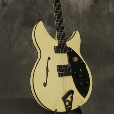 2017 Rickenbacker 360 WB SPC LMC "Rose Morris" Light Mocha Cream DOUBLE BOUND!!! image 9