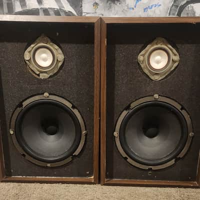 Sony or KLH Vintage 1980s speakers 1980 - Wood grain image 3