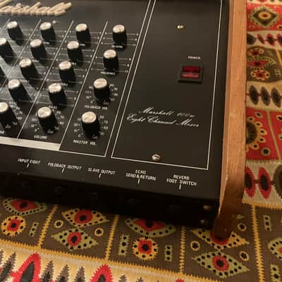 very rare Marshall 8 Channel Mixer 100w 1978 - Vintage Mixer with Spring Reverb, Power Amplifier and Preams image 7