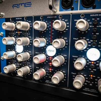 Elysia xpressor 500 Series Discrete Class-A Stereo Compressor Module 2010s - Blue image 2