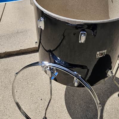 Vintage Tama Imperialstar 20" Floor Tom Black Made in Japan Rare Size w/ Legs image 5