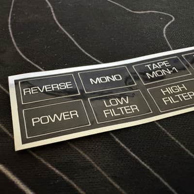 Sansui 7000, Eight, Eight Deluxe push button stickers decals image 2