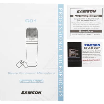 Samson C01 Studio Condenser Recording Microphone Mic + Spider Shock Mount image 5