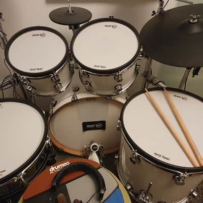Drum Tec Pro 3 mit Roland TD-27 Ende 2023 - Piano White image 3