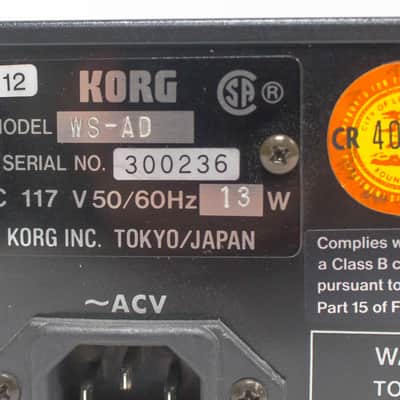 Korg Wavestation A/D WS-AD Synthesizer Rack Mount Module image 5