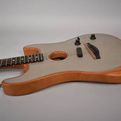 2019 Fender American Acoustasonic Stratocaster Transparent Sonic Blue w/Bag image 7