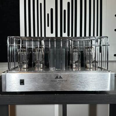 Rare Antique Sound Lab Typhoon DT Tube Amplifier 50 Vintage Watts Brushed Aluminum, Superb! image 3