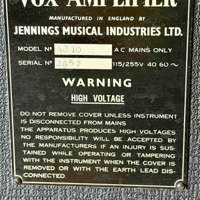 Vox AC10 Twin 10-Watt 2x10" Guitar Combo c. 1966 image 5