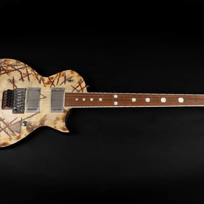 Immagine 2019 ESP E-II RZK-II Burnt Richard Z Signature - Distressed & Burnt | Japan Singlecut Rammstein Active EMG 81 Humbucker Pickups 4.19kg | CoA OHSC - 3