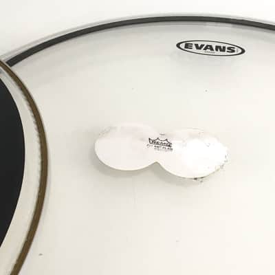 Aquarian Super Kick II Bass Drum Batter Head 22” + Evans 22” EMAD Kick Pads Falam Slam image 8