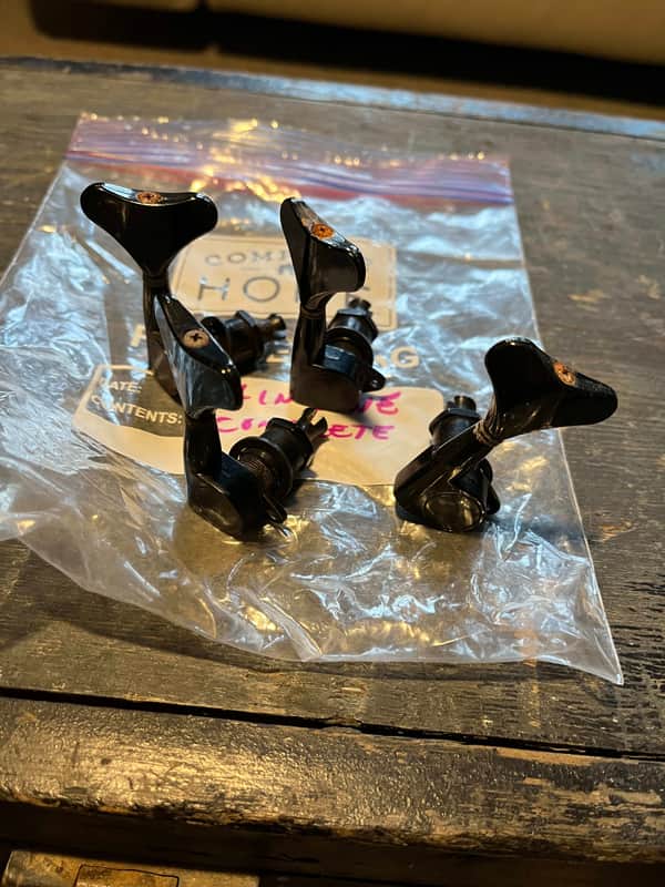 Unknown import 4 in line bass tuners 90's - blk image 1
