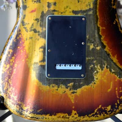 American Fender Stratocaster Heavy Relic Nitro Sunburst HSS CS Texas Specials image 6