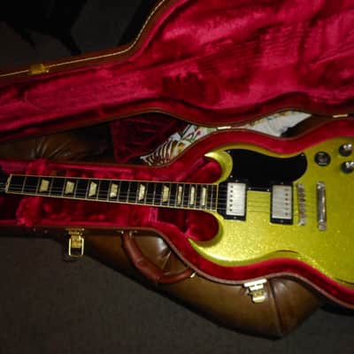 Gibson/ Scarecrow Guitars Custom SG 2017 - Lime green weathered relic image 14