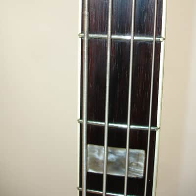 Vintage 1968 Custom Kraft Bone Buzzer 4-String Hollow-Body Electric Bass Guitar, Sunburst w/ Case image 12