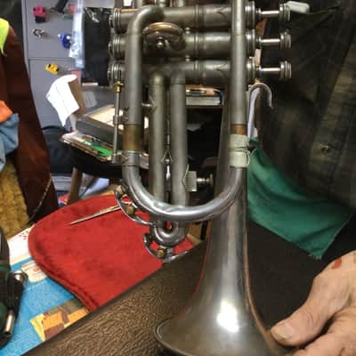 Conn 56A Pan American Cornet 1941 - Silver Plate image 2
