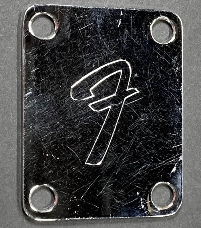 Vintage Fender USA Late 70's 'F' Neck Plate image 1