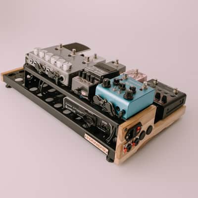 Pedalboard VTX 12x24 With Softcase Luxury - Natural Teak - with Riser - Hands Custom image 13