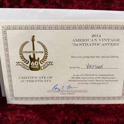 Fender 60th Anniversary 1954 Reissue Stratocaster 2014 - 2 color sunburst image 10