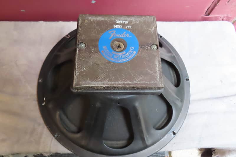 FENDER 1968 SPECIAL DESIGN 15" ALNICO SPEAKER CTS BLUE LABEL SHOWMAN BASSMAN ORIGINAL! #1 image 1