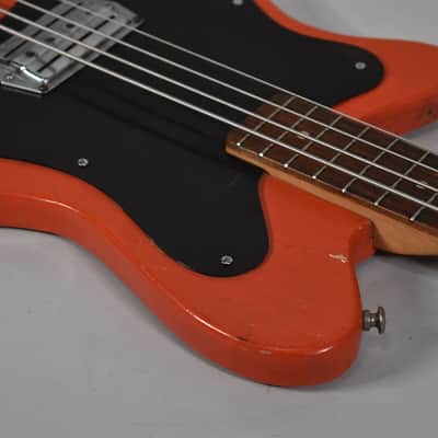 1960s Vox Clubman Red Finish Left-Handed 4 String Electric Bass image 6
